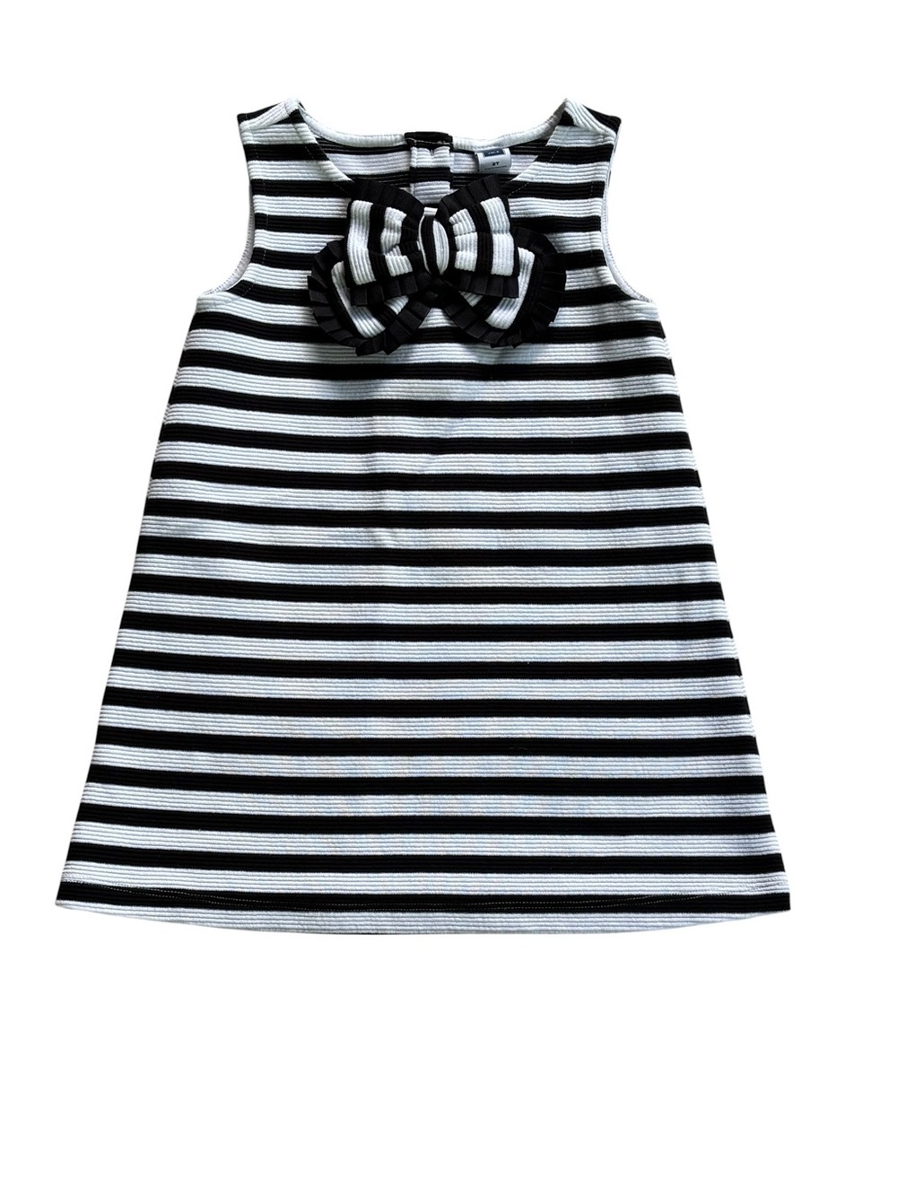 Janie and Jack Dress, 2T, Black and White Striped Bow Girls, Toddlers, NWOT - Picture 1 of 7